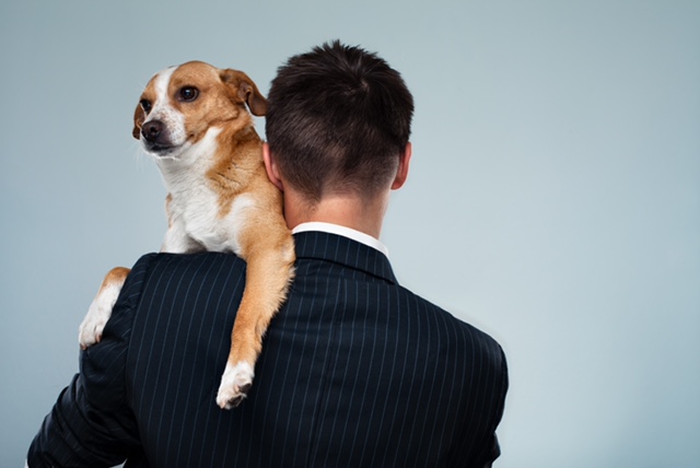 photo of john with dog