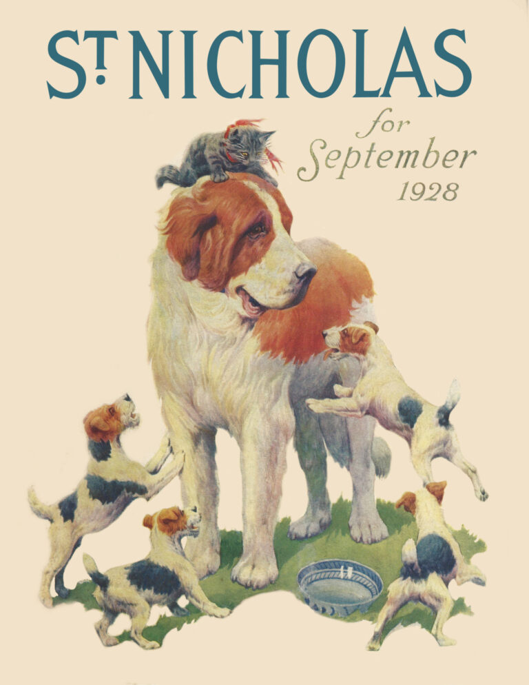 vintage life magazine cover - saint bernard